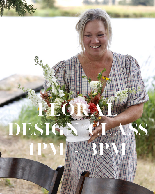 Floral Design Class with Crowley House Flower Farm and Wavra Nursery